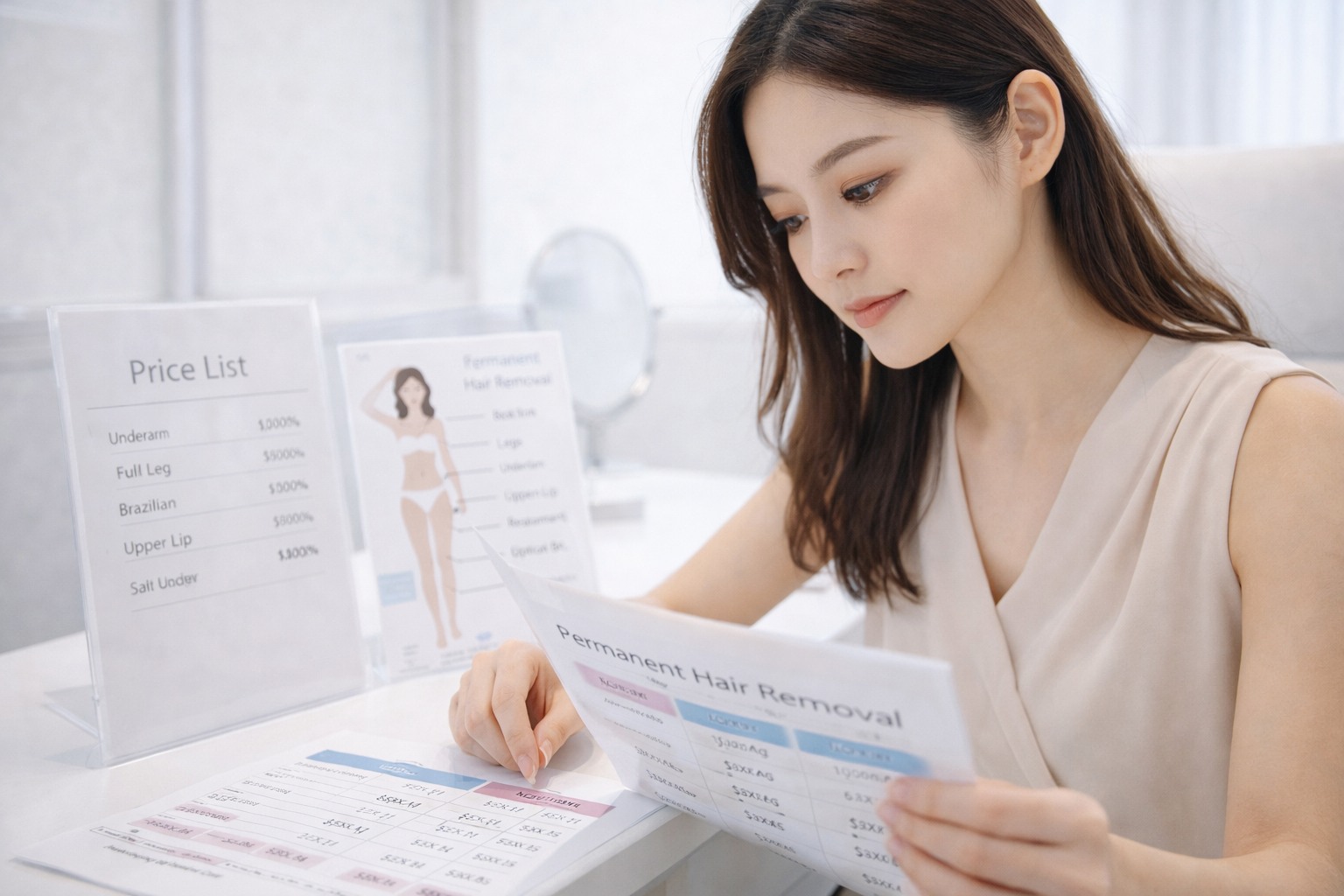 比較永久脫毛方案與脫毛價錢,了解不同療程安排